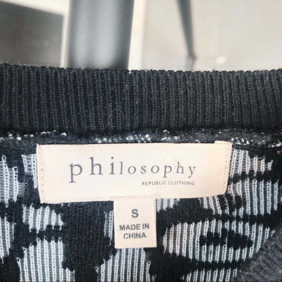 Philosophy Leopard Print Crewneck Sweater XS - Picture 4 of 7